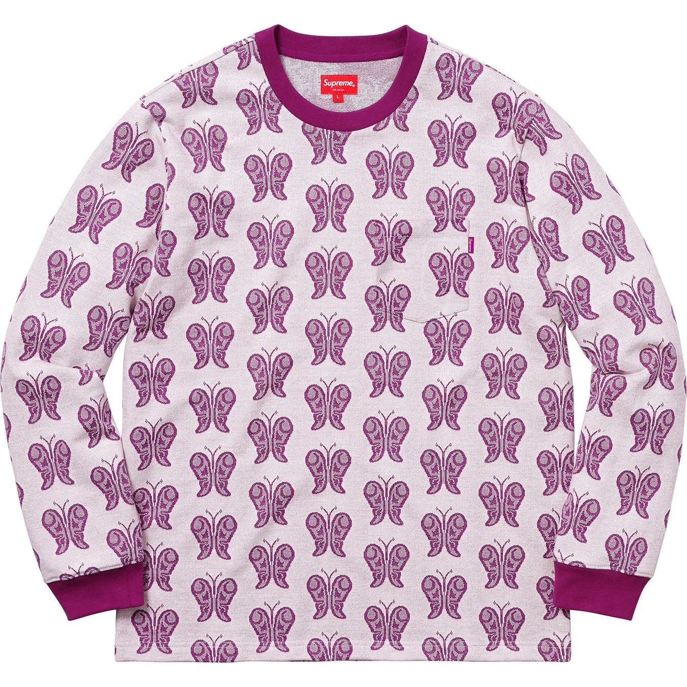 Butterfly Jacquard Top view 4